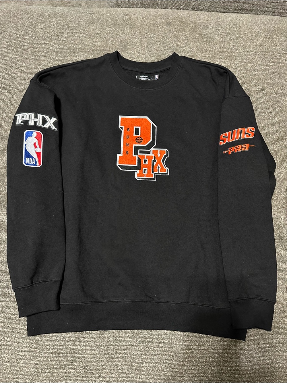 Phoenix Suns Pro Standard NBA Black Embroidered Crewneck Sweatshirt Men’s L NWT